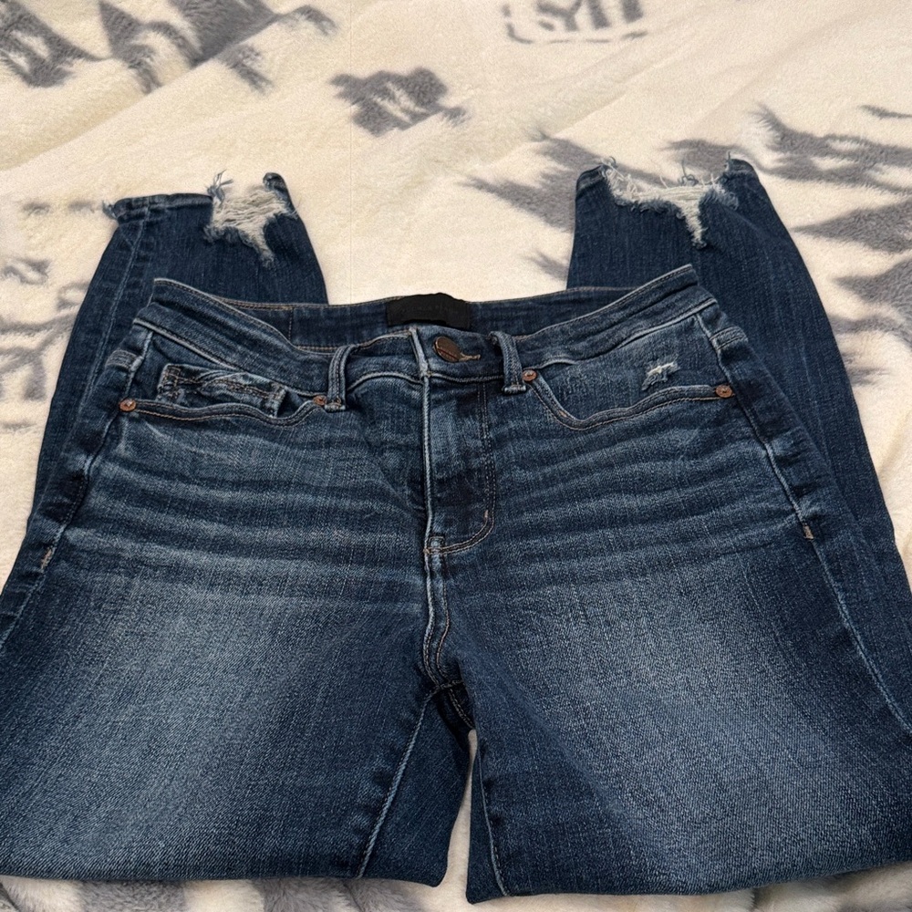 Buckle Black no.35 Dark Blue Distressed Women Jeans - Picture 2 of 3